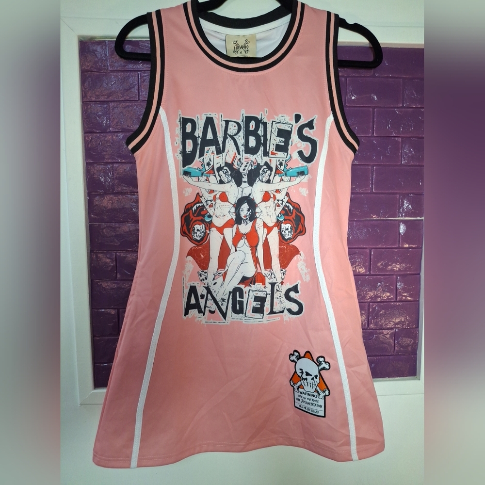 Brand X Barbies Angels Varsity Tank Dress Size XS NWTs